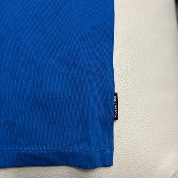 NWT - Scotch & Soda Men’s Classic Logo Polo Shirt with Tipping - Size XL - Picture 6 of 11